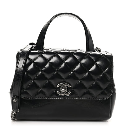Chanel Glazed Calfskin Pilot Essentials Flap Black 1 of 11