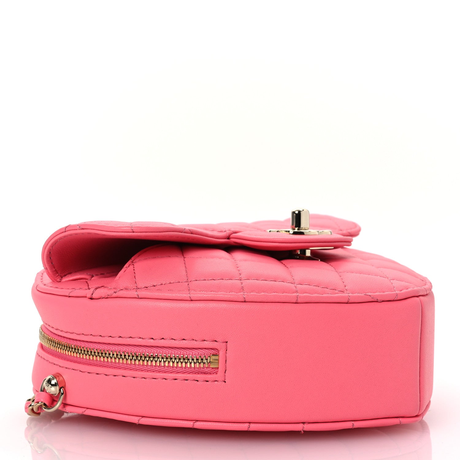 Chanel Lambskin Quilted CC In Love Heart Bag Pink 4 of 11