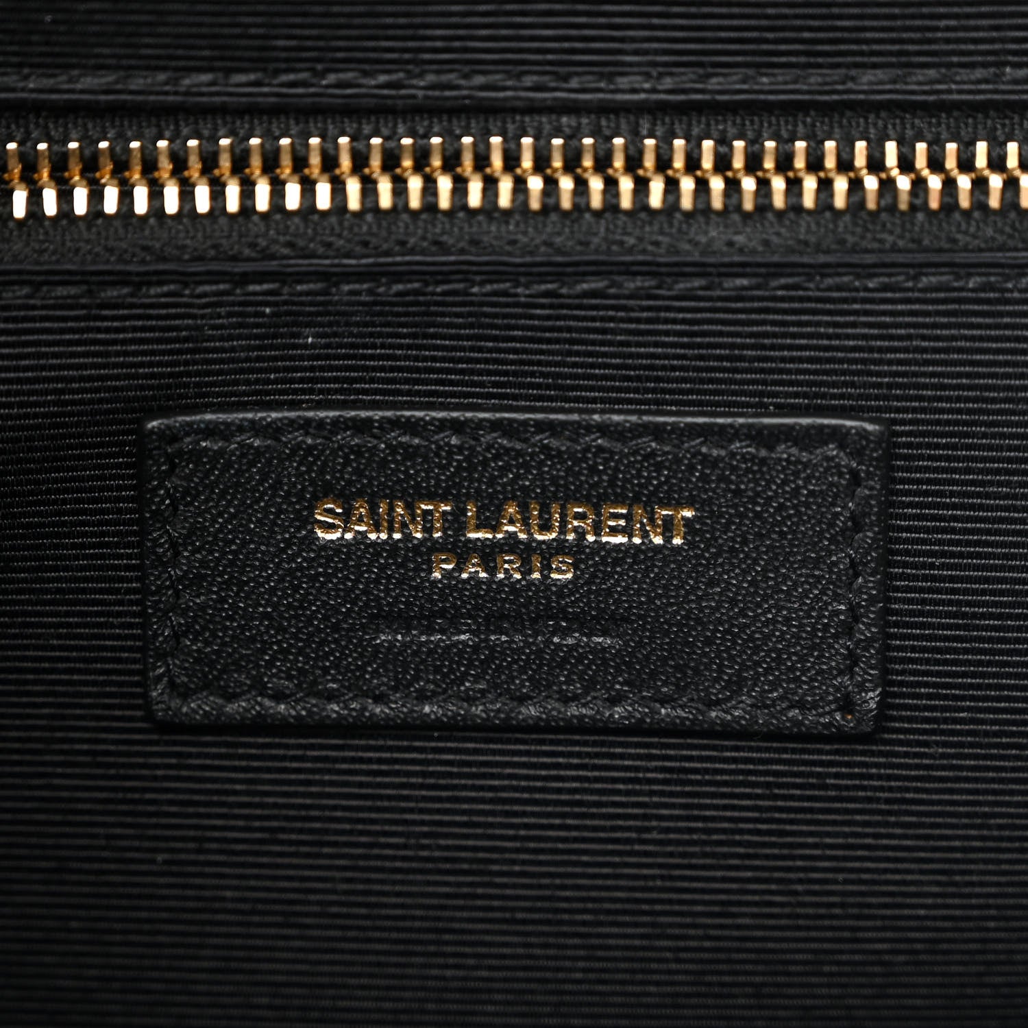 Saint Laurent Grain De Poudre Textured Mixed Matelasse Large Triquilt Monogram Satchel Black 6 of 10