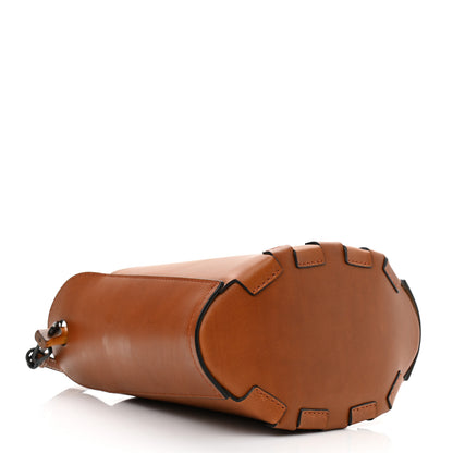 Loewe Calfskin Bamboo Bucket Bag Tan 4 of 13