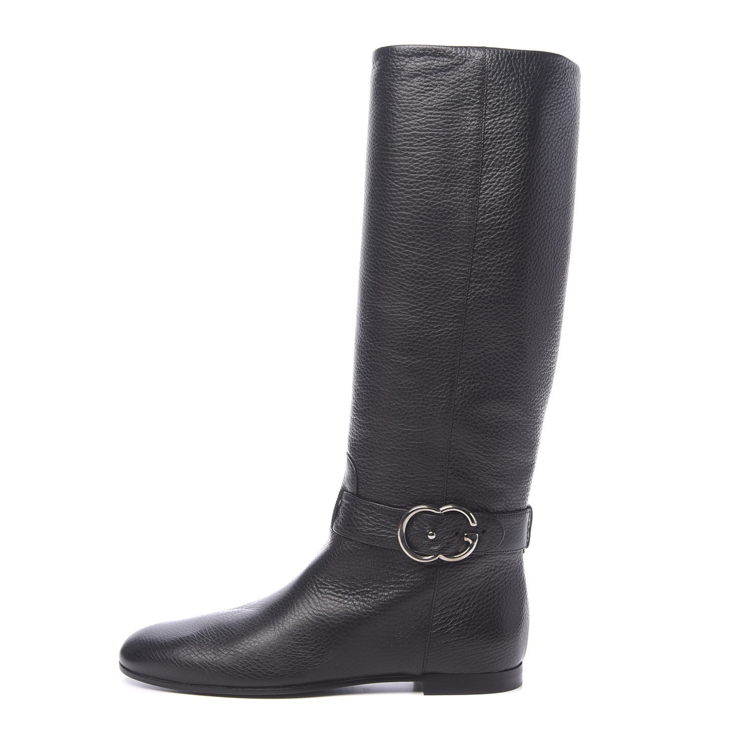 Calfskin Interlocking G Sachalin Riding Boots 38.5 Black