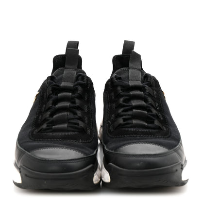 Chanel Velvet Calfskin Mixed Fibers CC Sneakers 38.5 Black 3 of 9