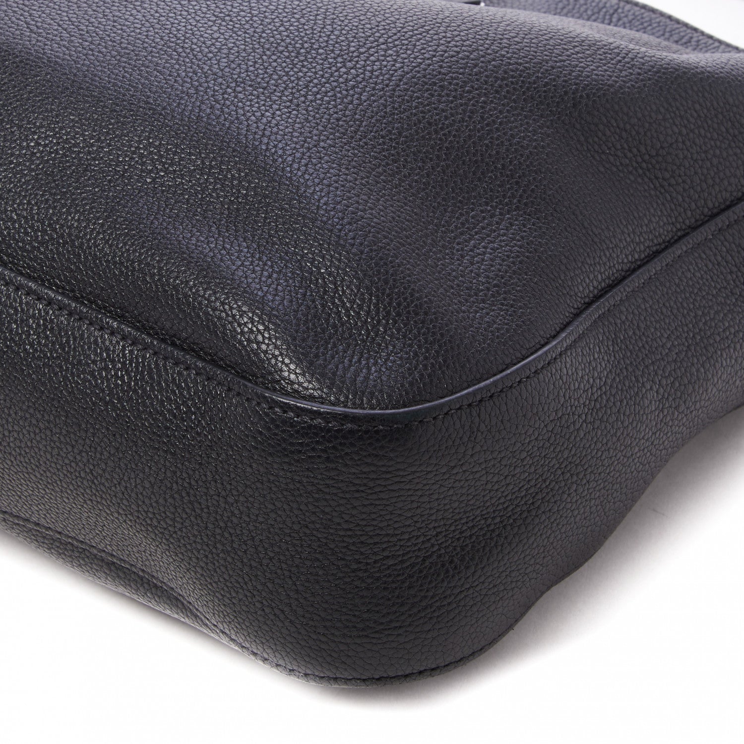 Prada Vitello Daino Shoulder Bag Black 4 of 9