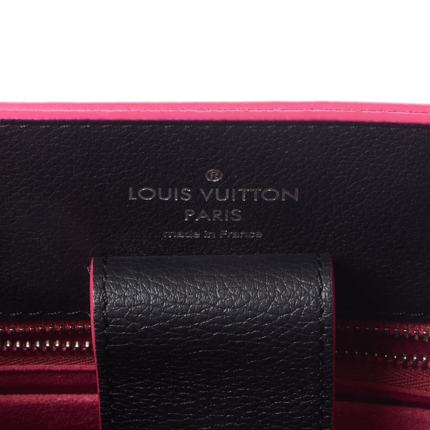 Calfskin Lockme Bucket Black