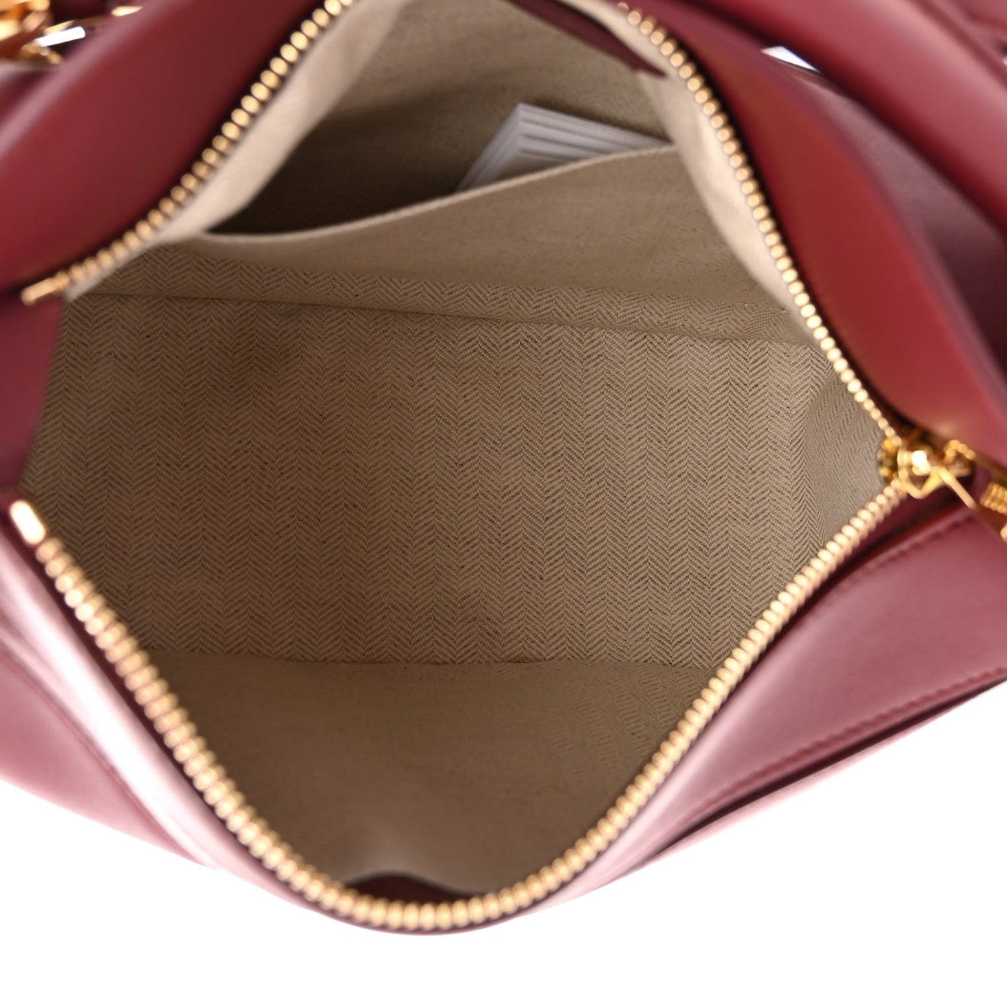 Calfskin Small Puzzle Bag Wine