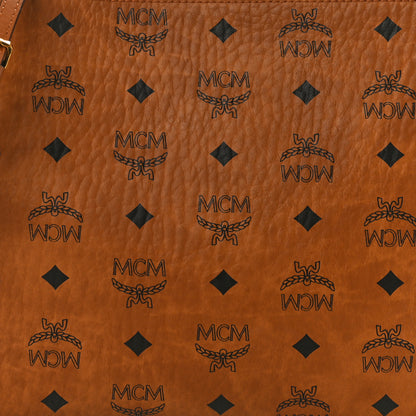 MCM Visetos Medium Crossbody Pouch Cognac 7 of 9