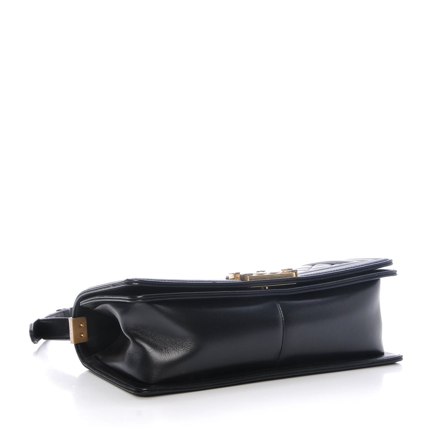 Lambskin Quilted Medium Boy Flap Black