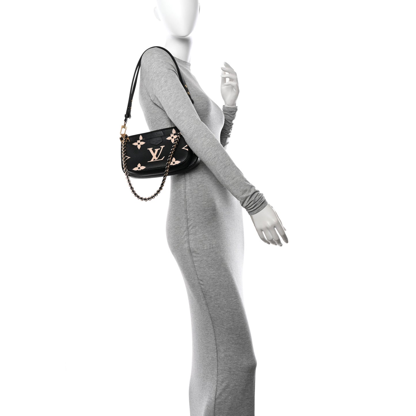 Empreinte Monogram Giant Multi Pochette Accessories Black Beige
