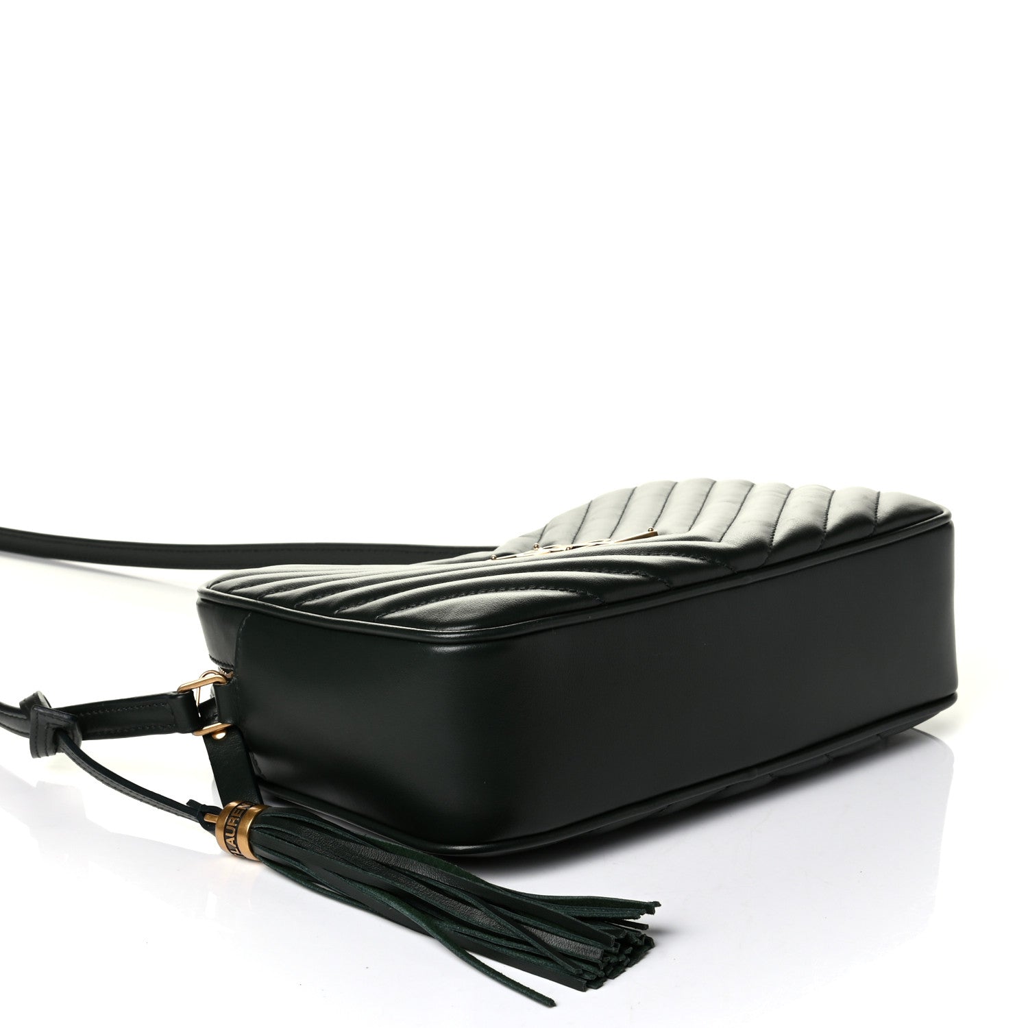 Saint Laurent Calfskin Matelasse Monogram Lou Camera Bag Green 3 of 7