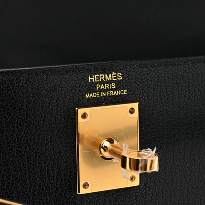 Hermes Chevre Chamkila Kelly Elan Black 6 of 11