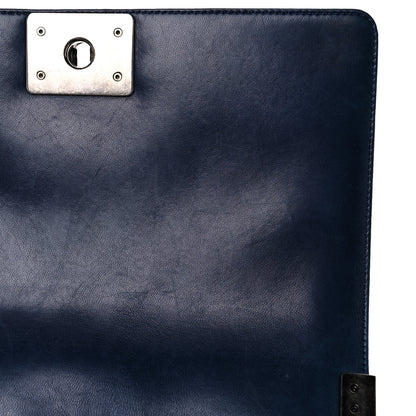 Chanel Lambskin Quilted Medium Boy Flap Dark Navy 13 of 25
