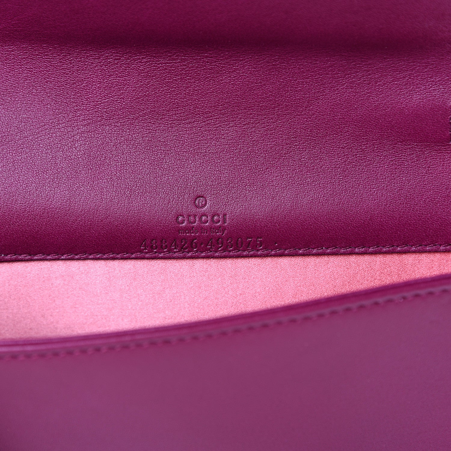 Gucci Velvet Matelasse GG Marmont Mini Bag Fuchsia Violet Cyclamen 5 of 12