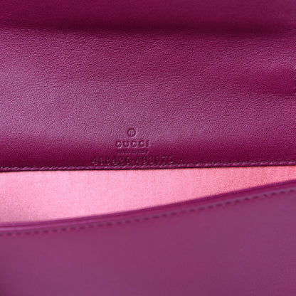 Gucci Velvet Matelasse GG Marmont Mini Bag Fuchsia Violet Cyclamen 5 of 12