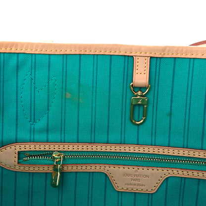 Louis Vuitton Monogram V Neverfull MM Turquoise 11 of 12