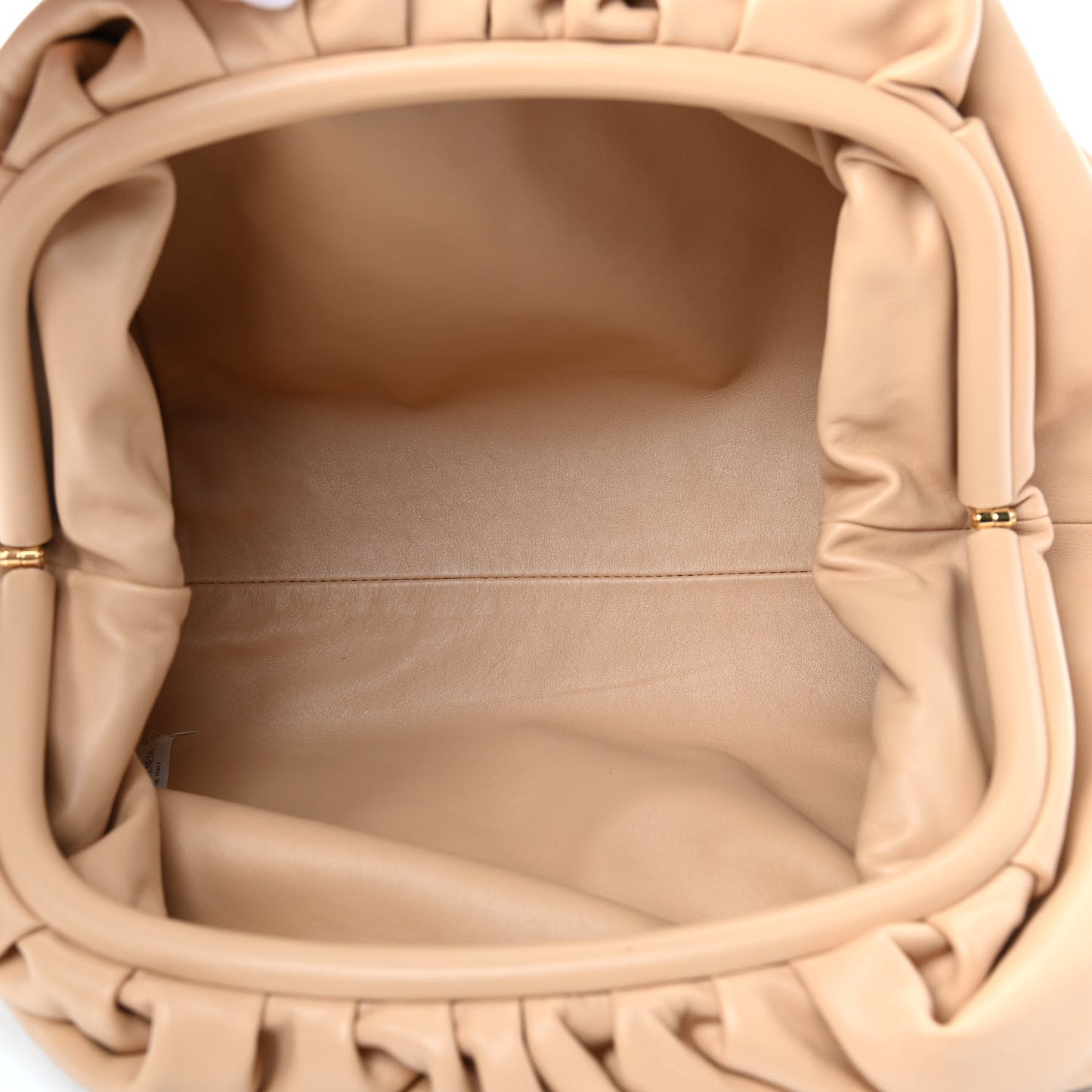 Smooth Butter Calf The Pouch Oversized Clutch Nude