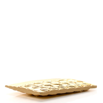 Bottega Veneta Metallic Nappa Intrecciato Card Holder Gold 4 of 7