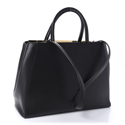 Fendi Vitello Elite Medium 2Jours Tote Black 5 of 14