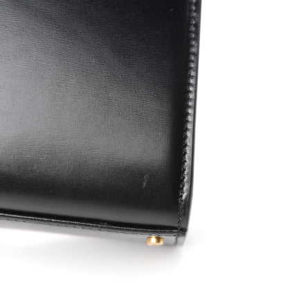 Saint Laurent Suede Leopard Print Mini Classic Monogram Cassandra Top Handle Manto Naturale Black 9 of 11