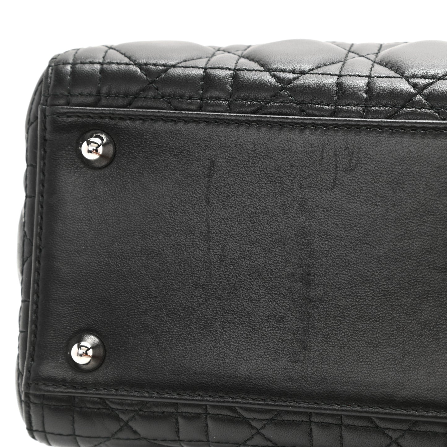 Lambskin Cannage Large Lady Dior Black