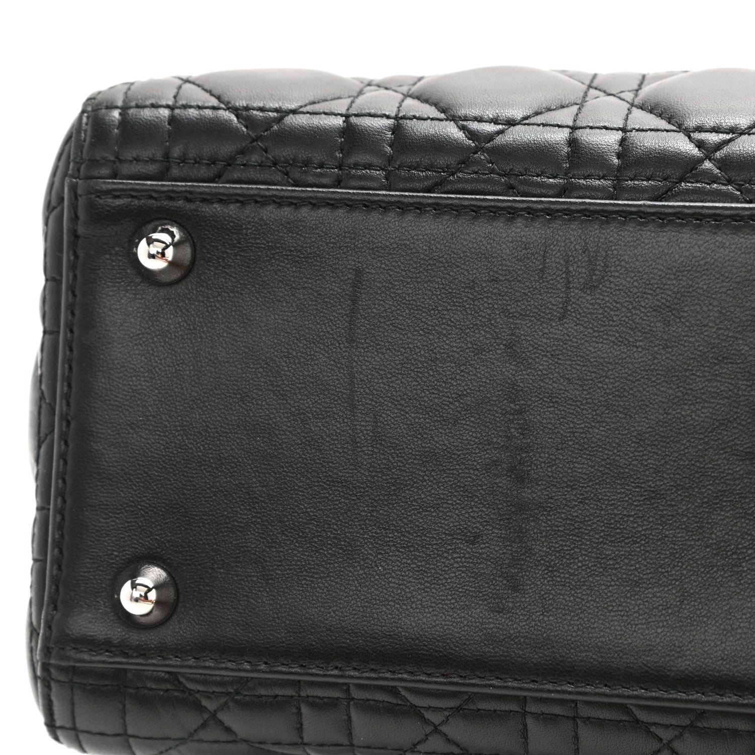 Christian Dior Lambskin Cannage Large Lady Dior Black 8 of 9