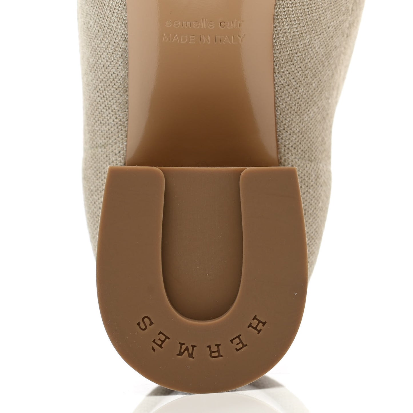 Knit Calfskin Volver 60 Ankle Boots 39 Nocciola