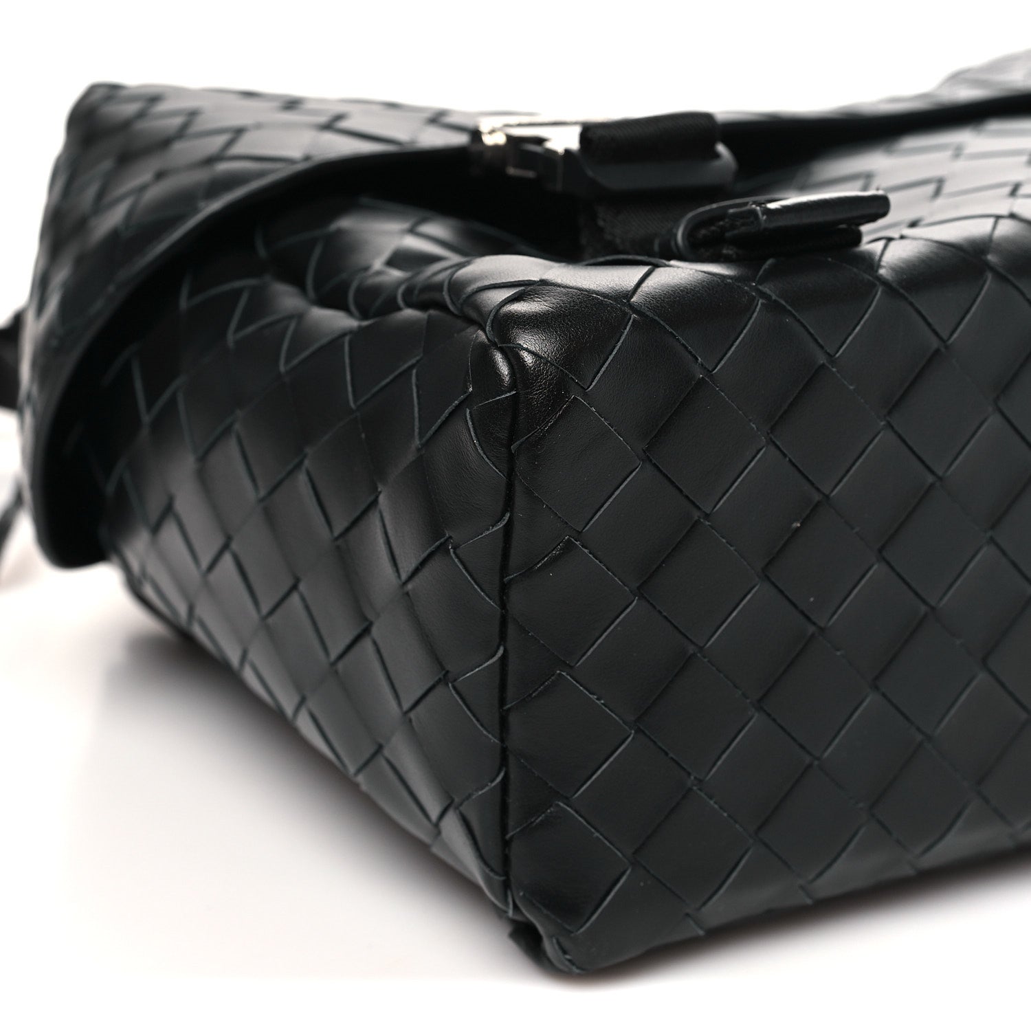 Bottega Veneta Nappa Intrecciato Postino Messenger Black 7 of 8