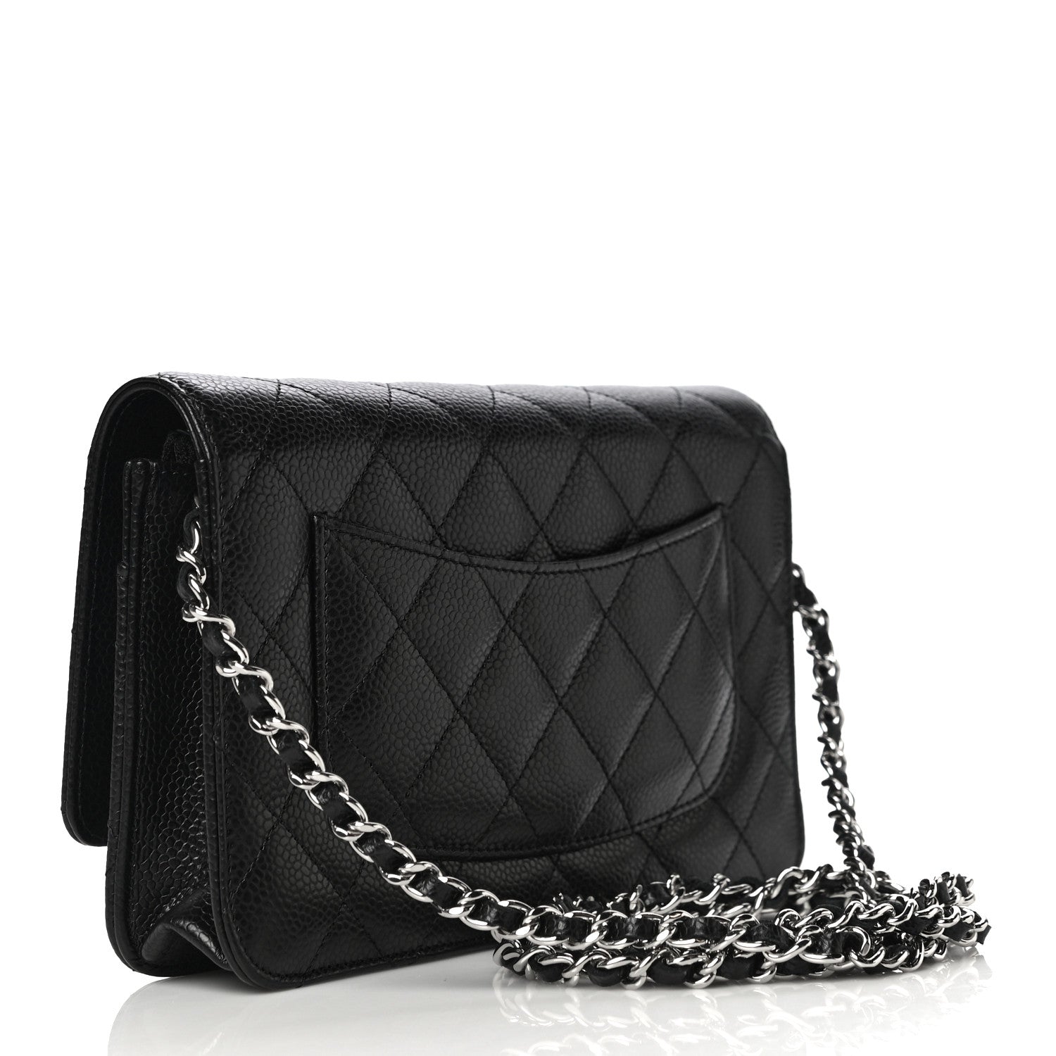 Chanel Caviar Quilted Wallet On Chain WOC Black 3 of 12