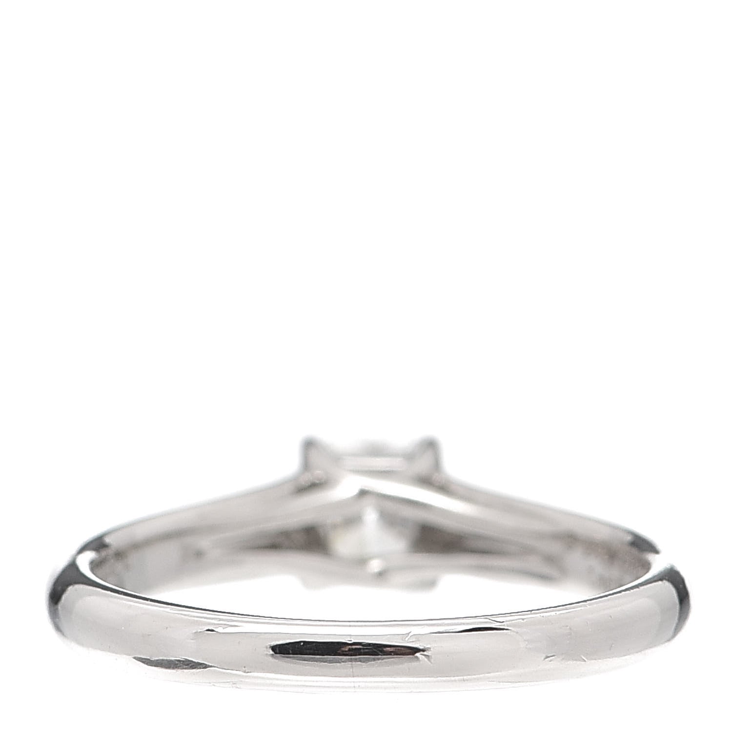 Tiffany Platinum Diamond .46ct Solitaire Lucida Engagement Ring 50 5.5 3 of 6