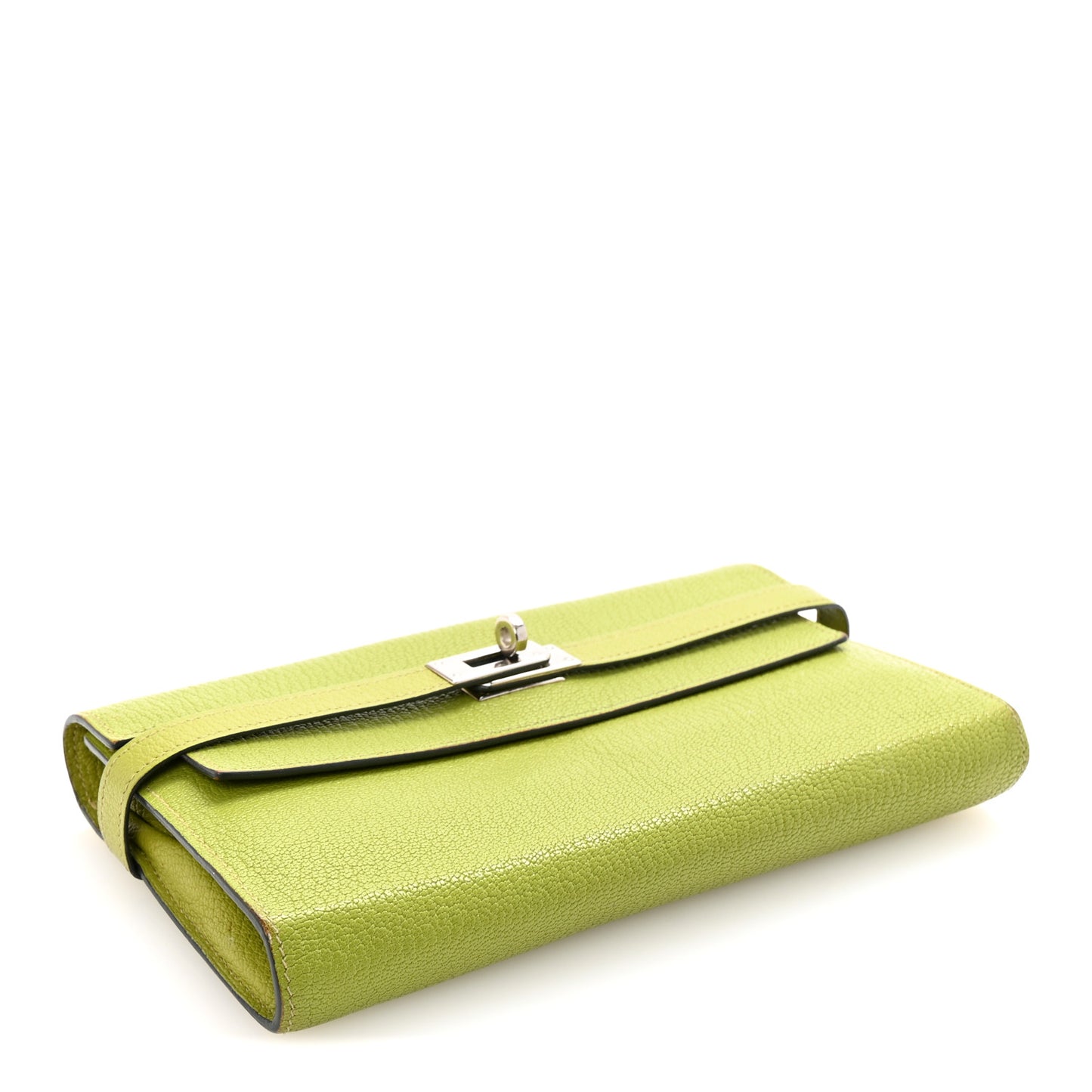 Chevre Mysore Kelly Longue Wallet Vert Anis