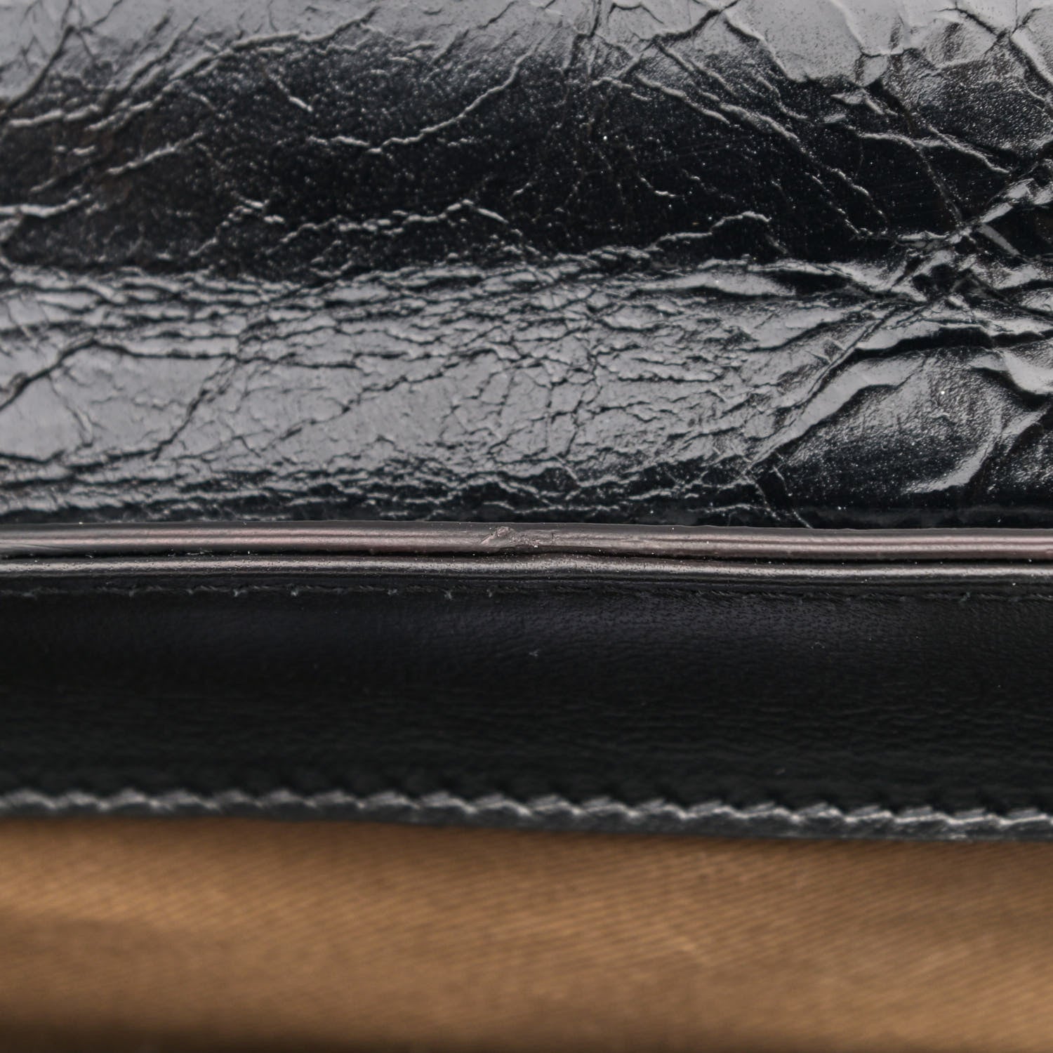 Givenchy Creased Patent Calfskin Medium ID Flap Black 10 of 10