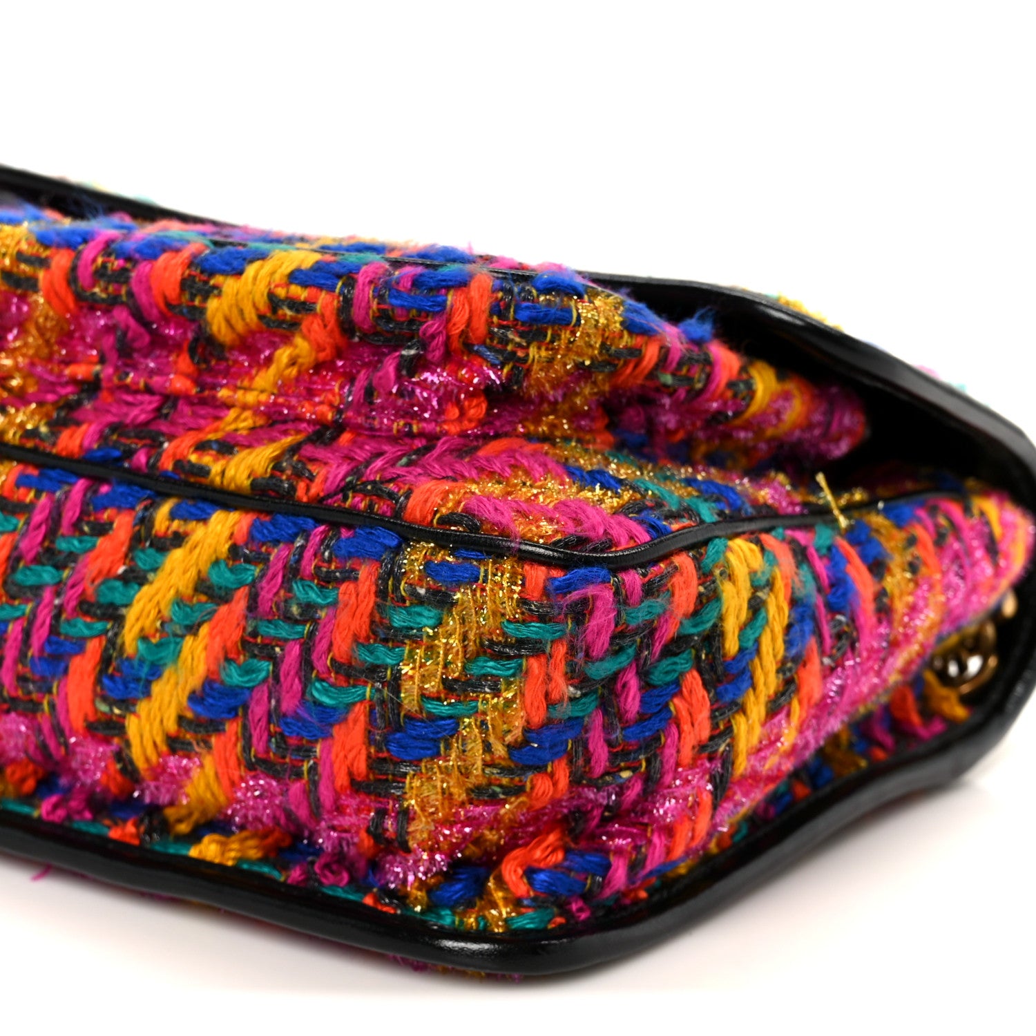 Saint Laurent Tweed Calfskin Matelasse Monogram Medium Niki Chain Satchel Multicolor 11 of 11