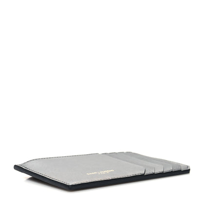 Saint Laurent Calfskin 5 Fragments Zip Pouch Card Holder Black 4 of 8