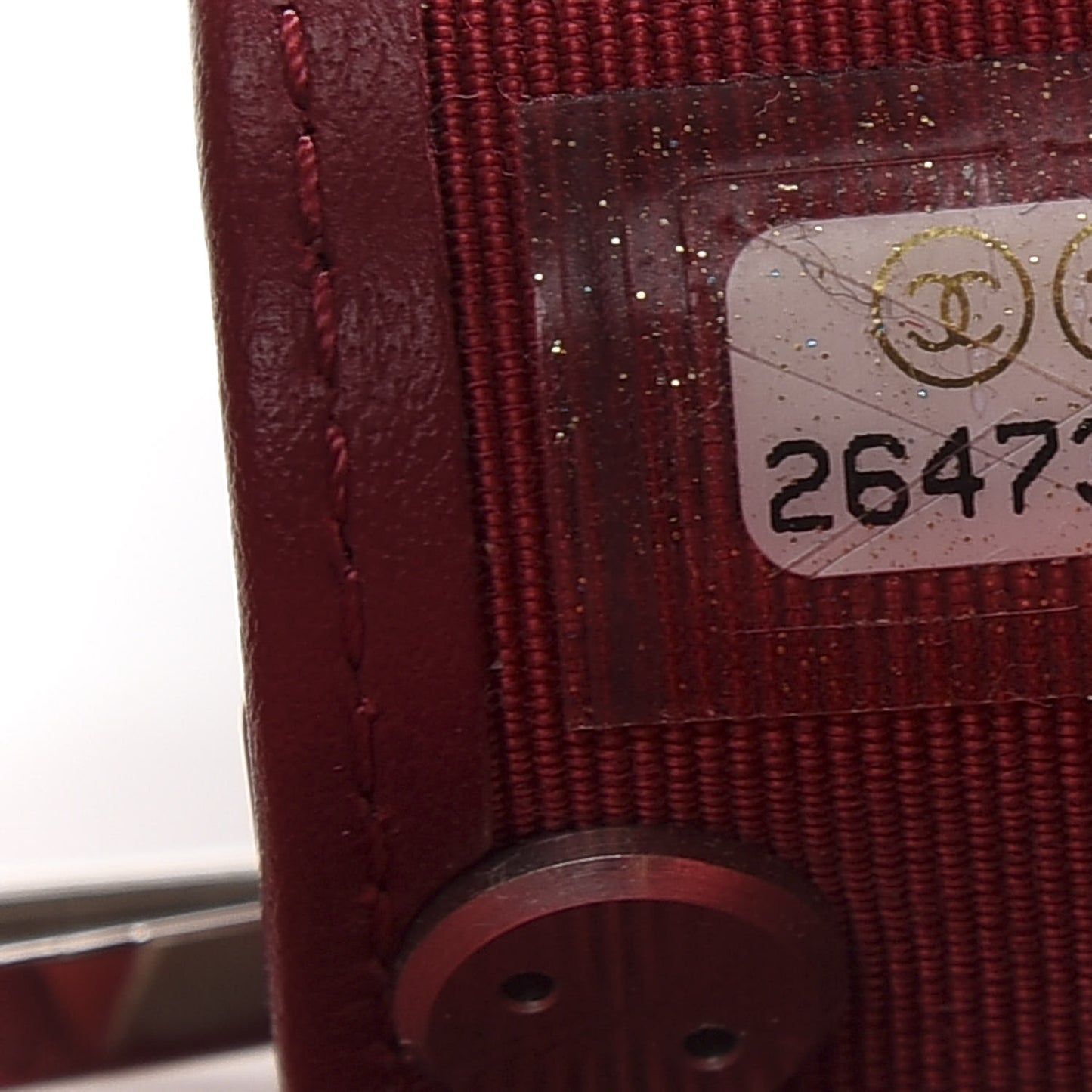 Caviar Quilted 4 Key Holder Red