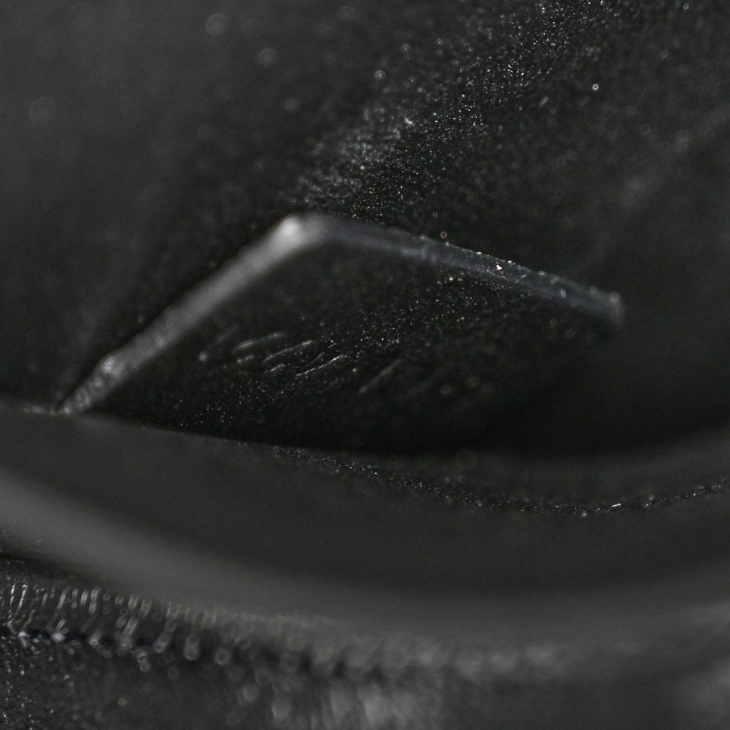 Shiny Calfskin Triomphe Shoulder Bag Black