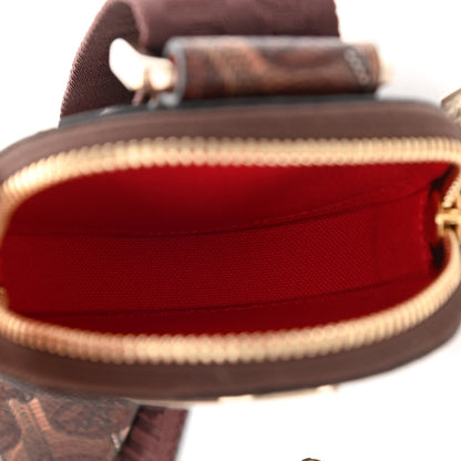 Christian Louboutin Toile Monogram Loubila Chain Hybrid Crossbody Brown 6 of 9