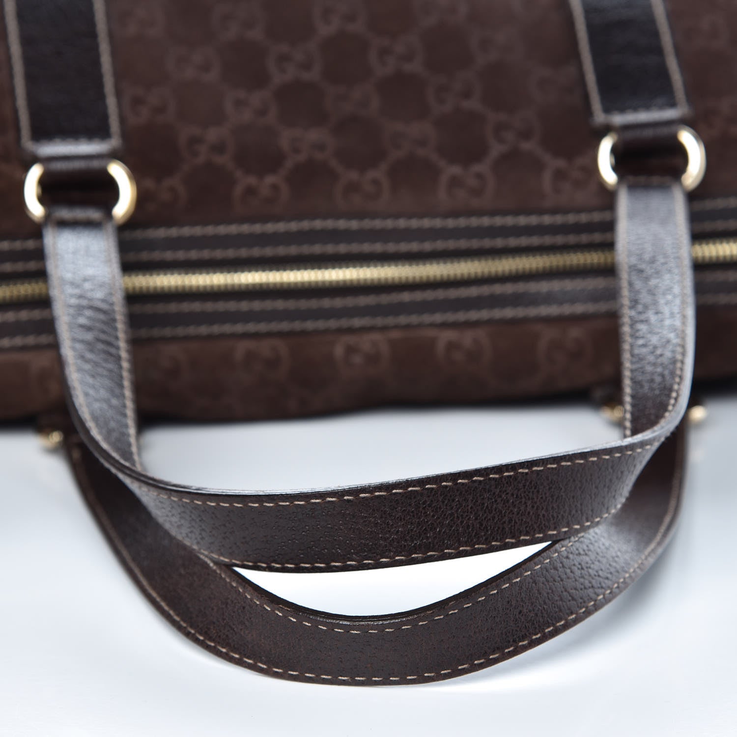 Gucci Guccissima Suede Charmy Boston Brown 12 of 13