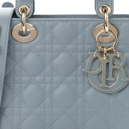 Christian Dior Lambskin Cannage Small My ABCDior Lady Dior Cloud Blue 9 of 12