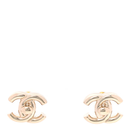 Chanel Metal CC Turnlock Earrings Gold 1 of 4