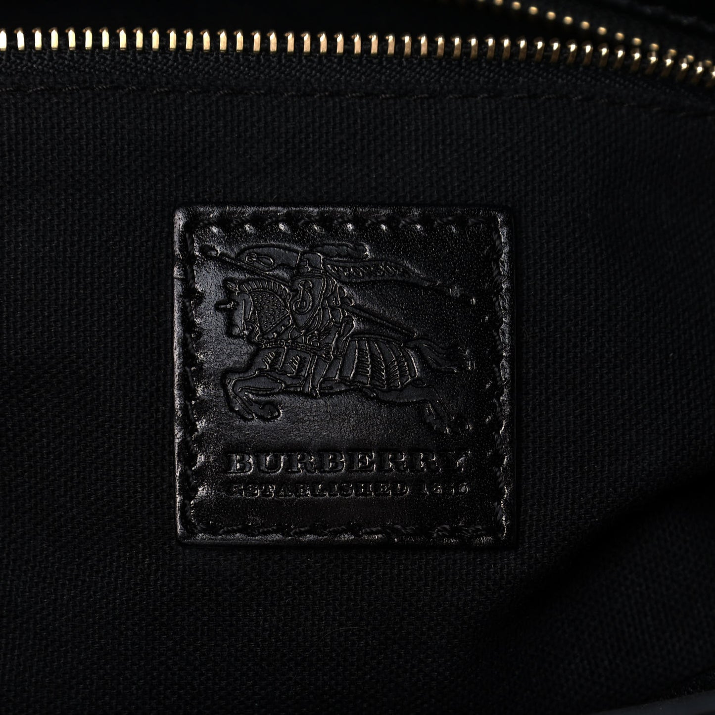 House Check Bridle Calfskin Kent Bag Black
