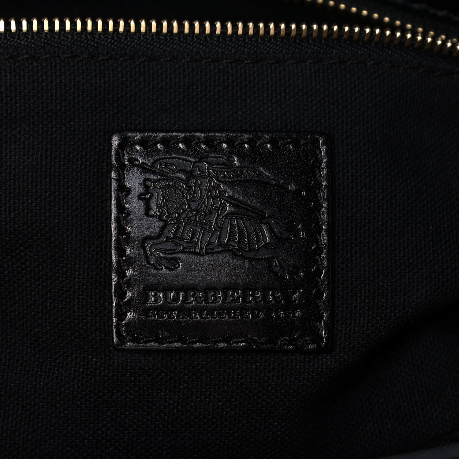 Burberry House Check Bridle Calfskin Kent Bag Black 5 of 12
