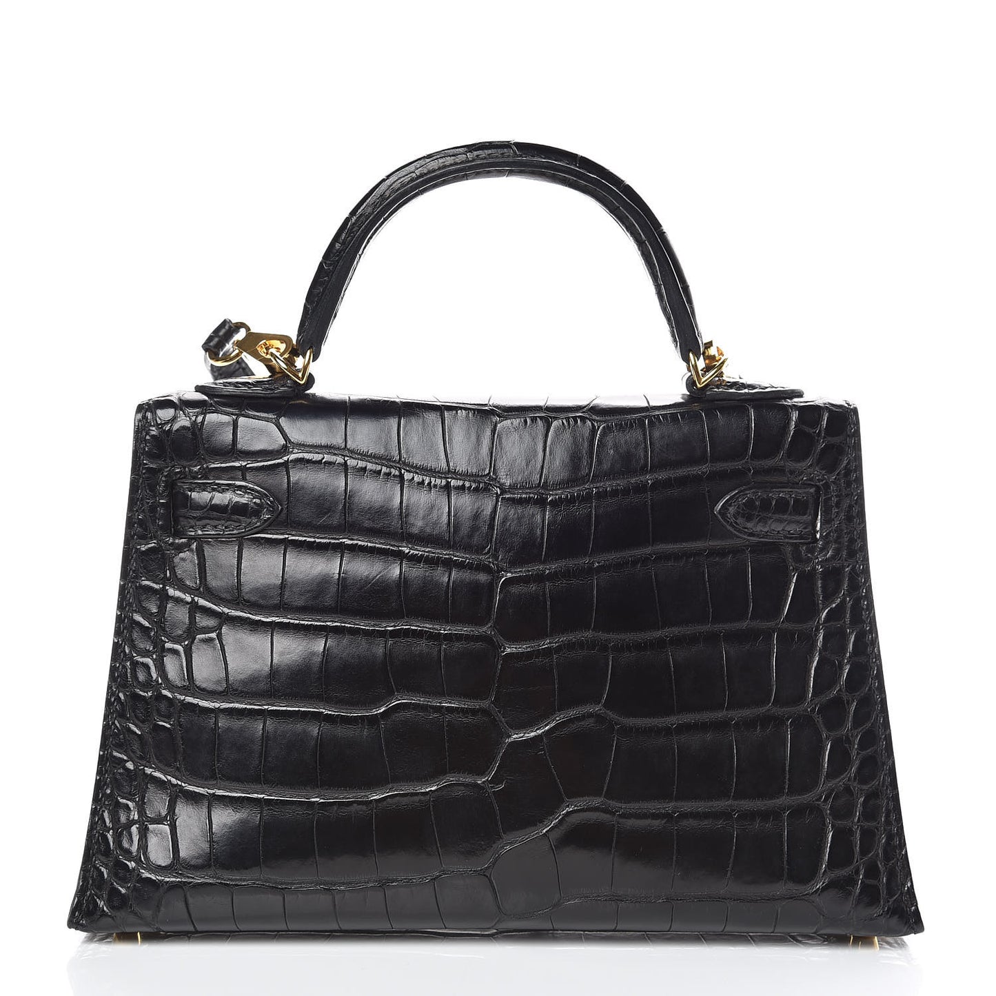 Matte Alligator Mini Kelly Sellier 20 Black