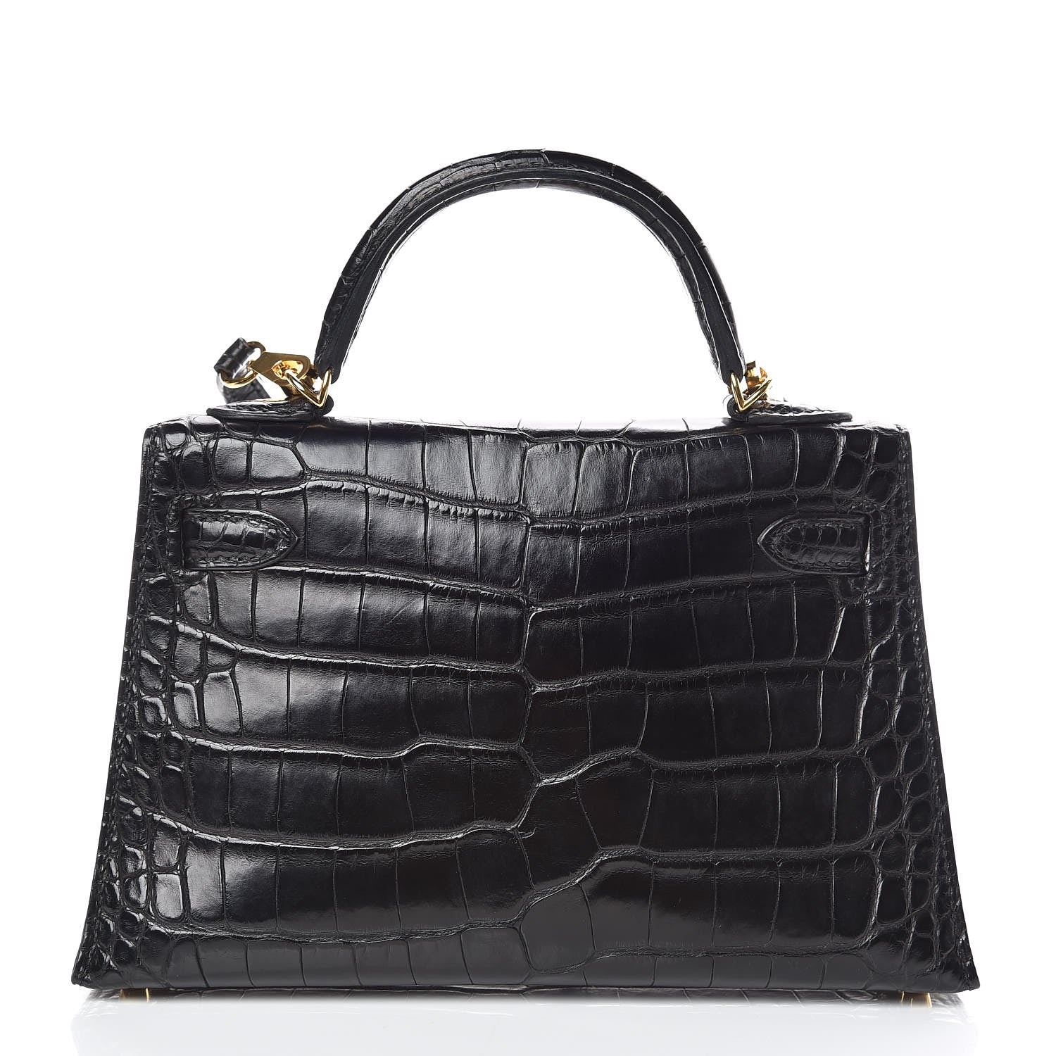 Hermes Matte Alligator Mini Kelly Sellier 20 Black 4 of 33