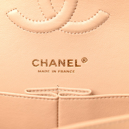 Chanel Caviar Quilted Medium Double Flap Beige 6 of 11
