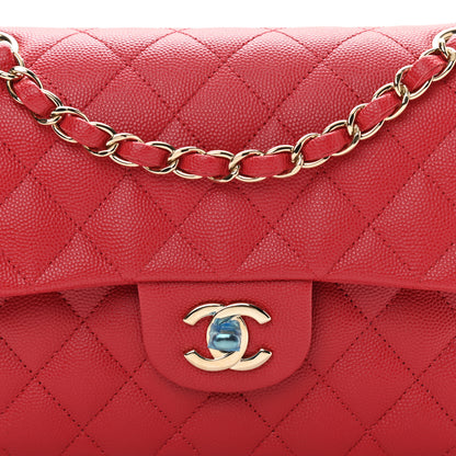 Chanel Caviar Quilted Small Double Flap Red 7 of 10