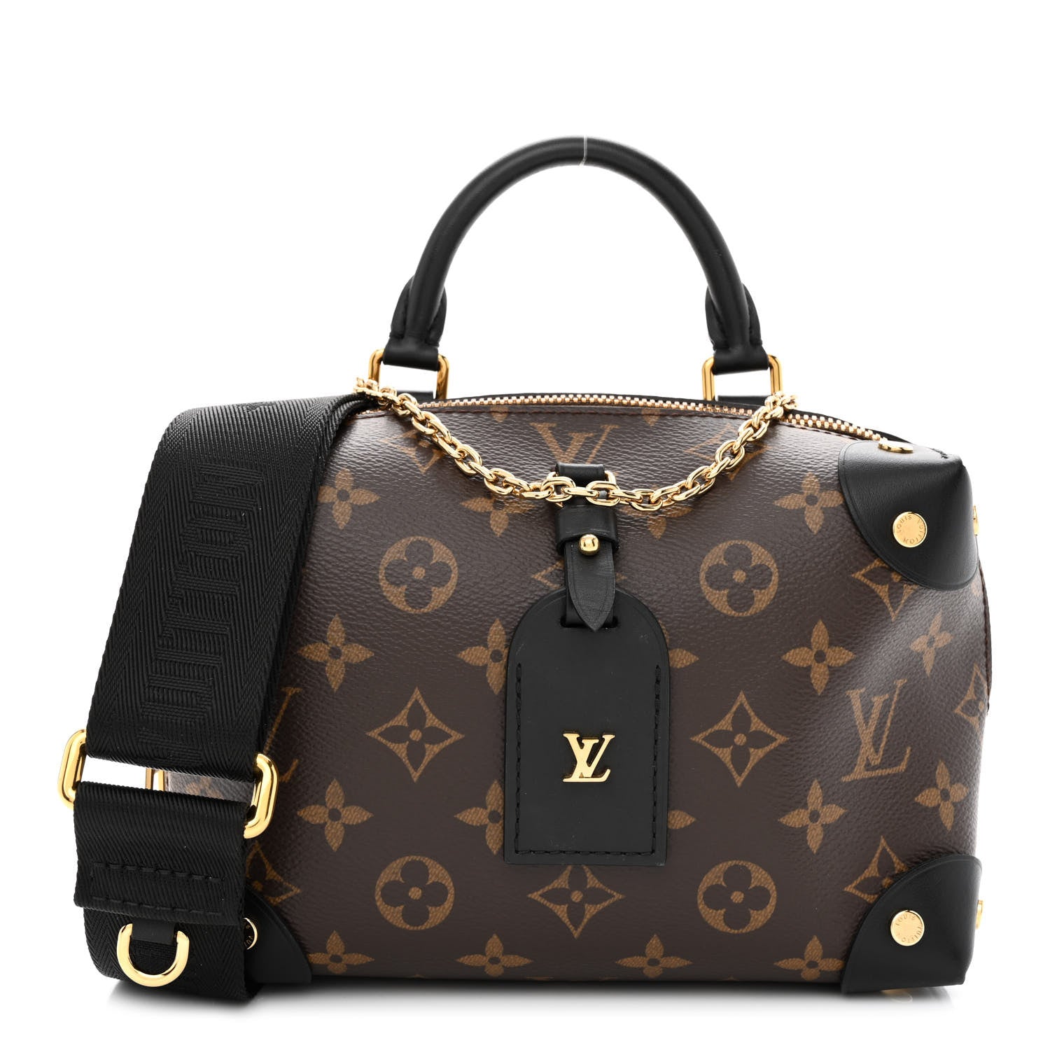 Louis Vuitton Monogram Petite Malle Souple Black 1 of 10