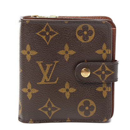 Louis Vuitton Monogram Compact Zippe Zipped Wallet 1 of 9