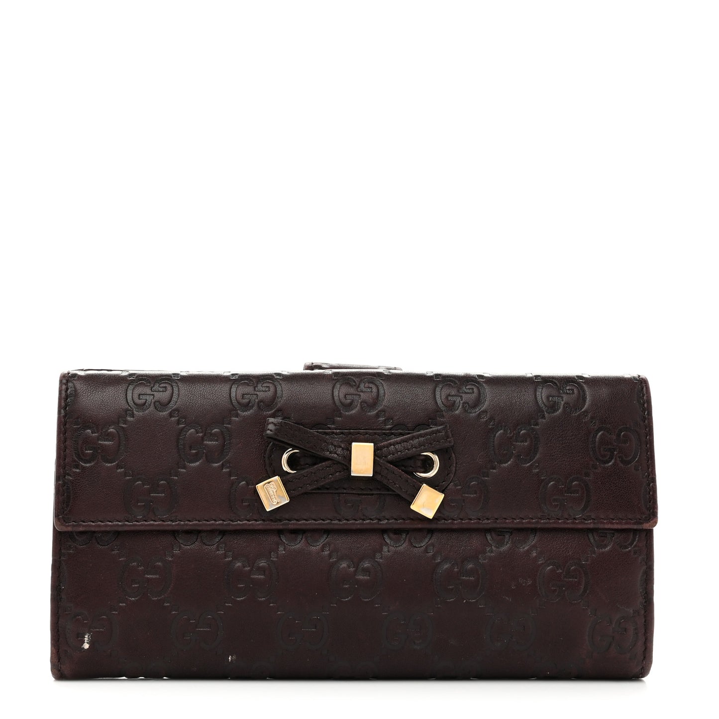 Guccissima Princy Continental Wallet Brown
