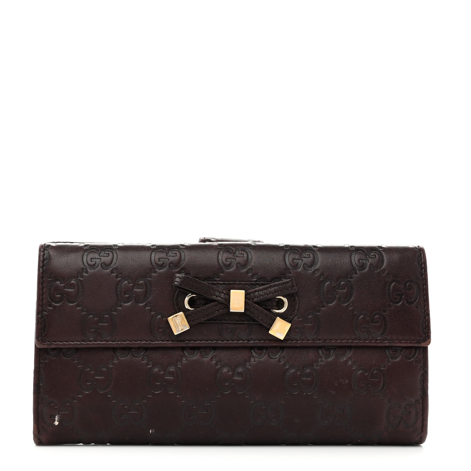 Gucci Guccissima Princy Continental Wallet Brown 1 of 8