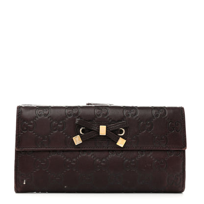 Gucci Guccissima Princy Continental Wallet Brown 1 of 8