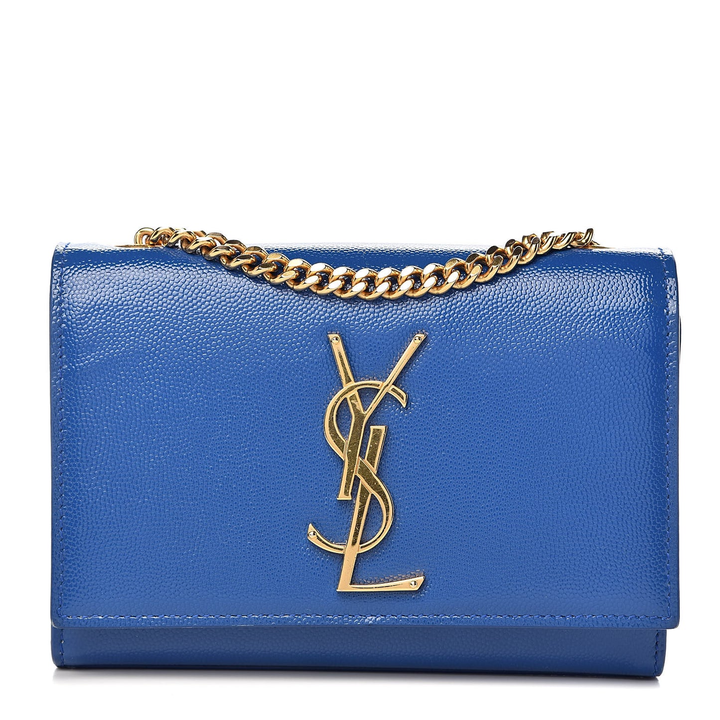 Grain De Poudre Small Classic Monogram Kate Satchel Royal Blue